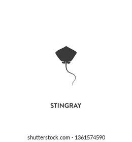 stingray icon vector. stingray sign on white background. stingray icon for web and app