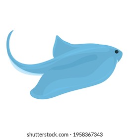 Stingray life icon. Cartoon of Stingray life vector icon for web design isolated on white background