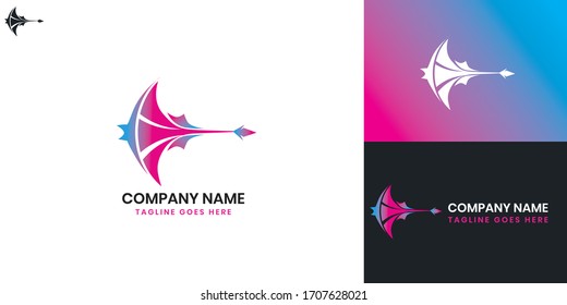 Stingray Logo - All elements on this template are editable with vector software