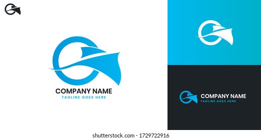 Stingray Logo - All elements on this template are editable with vector software