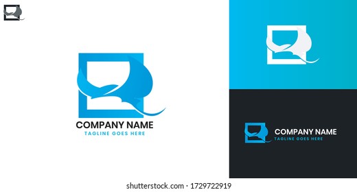 Stingray Logo - All elements on this template are editable with vector software