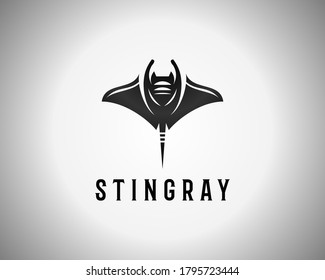 Stingray logo character design template