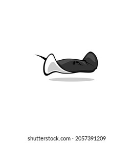 Stingray logo design. sea food. tropical fish