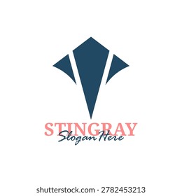 Stingray Logo Design Vector. Creative Stingray Template Illustration. Icon Symbol.