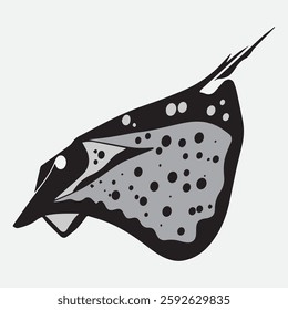 stingray logo illustration style vector