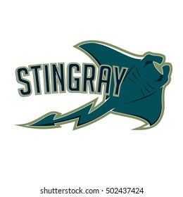 Stingray Logo Mascot For Sport Team