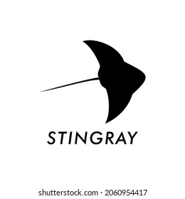 Stingray logo. Stingray silhouette design. Vector illustration for logo, icon, mascot or template