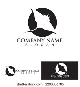 Stingray logo and symbol vector