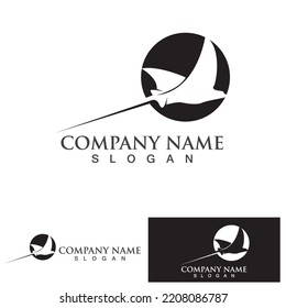 Stingray logo and symbol vector