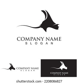 Stingray logo and symbol vector