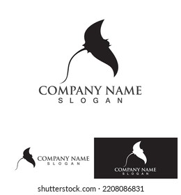 Stingray logo and symbol vector