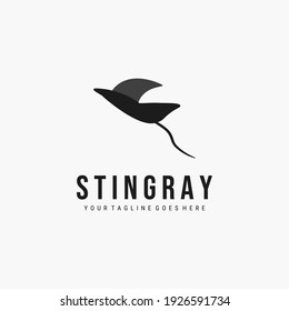 Stingray logo vector illustration design