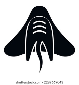 Stingray manta icon simple vector. Underwater animal. Sea marine