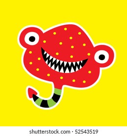 stingray monster sticker