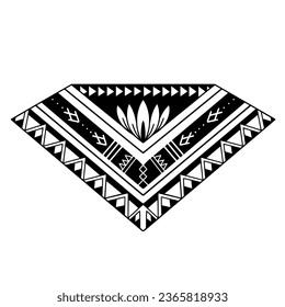 Stingray polynesian tattoo design. Aboriginal samoan style. illustration EPS10