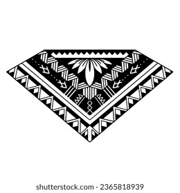 Stingray polynesian tattoo design. Aboriginal samoan style. illustration EPS10