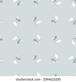 Stingray seamless pattern with scandinavian style. Underwater animals background. Vector illustration for children funny textile prints, fabric, banners, backdrops and wallpapers.