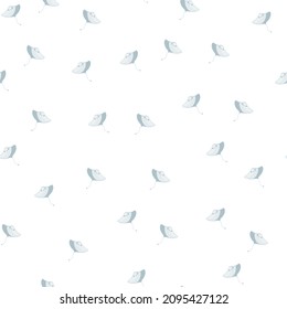 Stingray seamless pattern with scandinavian style. Underwater animals background. Vector illustration for children funny textile prints, fabric, banners, backdrops and wallpapers.