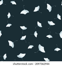 Patrón inmaculado con estilo escandinavo. Fondo de animales submarinos. Ilustración vectorial para niños con impresiones textiles divertidas, tela, carteles, telas de fondo y papel pintado.