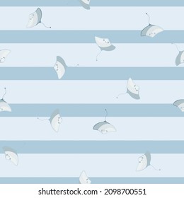 Patrón inmaculado con estilo escandinavo. Fondo de animales submarinos. Ilustración vectorial para niños con impresiones textiles divertidas, tela, carteles, telas de fondo y papel pintado.