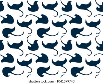 Stingray simple pattern vector seamless
