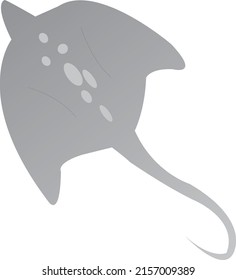 Stingray para el diseño vectorial plano mariscos.