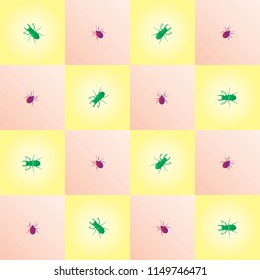 stink, bug, beet, vector