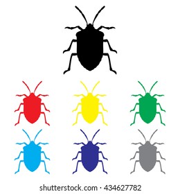 Stink Bug Icon Set