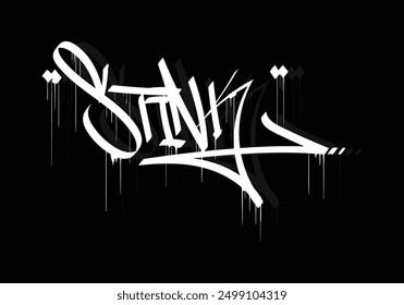 STINK graffiti tag style art