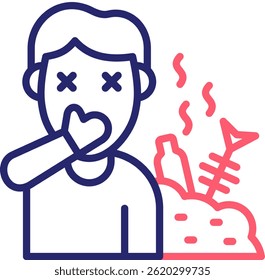 Stink Icon Color Vector Illustration