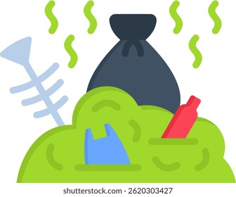 Stink Icon Flat Vector Illustration