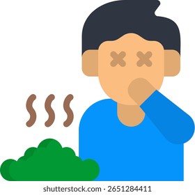 Stink Icon Ilustración vectorial plana
