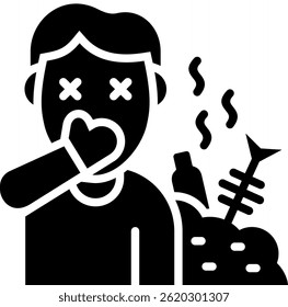 Stink Icon Ilustración vectorial de glifos