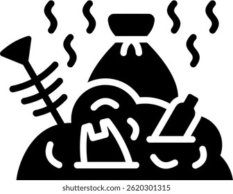 Stink Icon Glyph Vector Illustration
