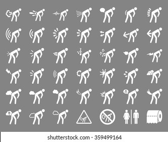 Stink Men Icon Set