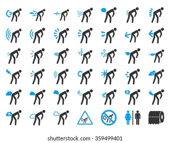 Stink Sick Men Icon Set