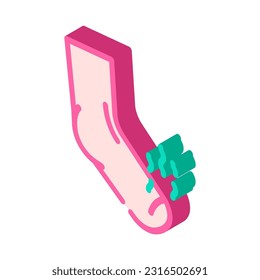 vectores de iconos isométricos con olor a rosa. señal de olor hedor. ilustración de símbolo aislado