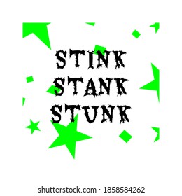 Stink Stank Stunk - stole Christmas card, poster, background 