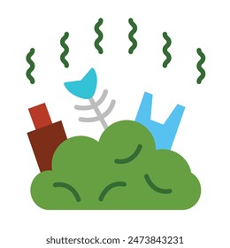 Stink Vector Flat Icon icon Design