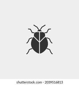 Stink_bug vector icon illustration sign