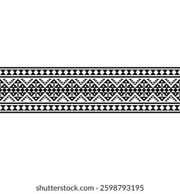 Stipe seamless geometric tribal pattern featuring repeating square shapes. Black and white ethnic design, ideal for wallpapers, fabrics, and modern digital art.	EPS 10