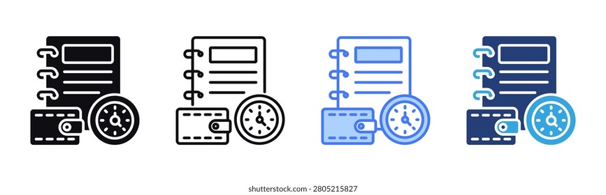 Stipend icon sheet multiple style collection