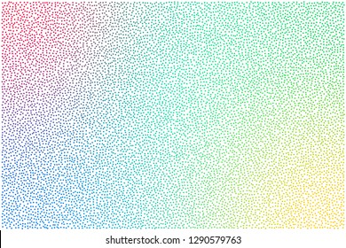 Stipple Background Texture - Colorful dots on white background