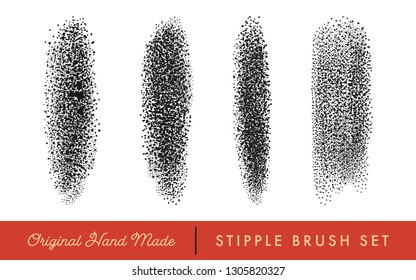 Stipple Brush Set For Texturing And Shadow