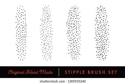 Stipple Brush Set For Texturing And Shadow