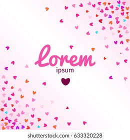 Stipple Dot Backgrounds with Little Pink Hearts. Halftone Pattern or Texture. Vector Illustration