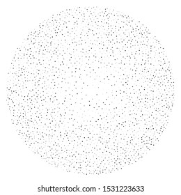 Stipple, great design for any purposes. Grainy dotted texture. Flat design style. Small business. Abstract halftone dotted circle pattern. Doodle style. Polka dot halftone pattern.