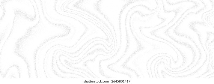 Fundo de areia líquida pontilhada. Textura de onda fluida fluida. Sobreposição de partículas de nevoeiro pontilhadas abstratas. Fundo de gradiente de ruído granulado Grunge para banner, cartaz, folheto. Grânulos e manchas vetoriais