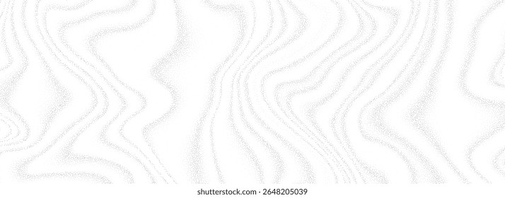 Fundo arenoso líquido pontilhado. Textura de pontos ondulados fluidos fluidos. Sobreposição abstrata de partículas de fumaça. Fundo de gradiente granuloso grunge para banner, cartaz, folheto. Grânulos e manchas vetoriais