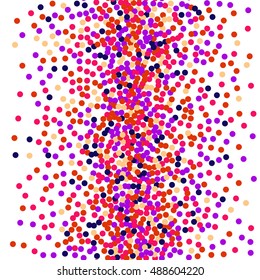 Stipple pattern for design. Colorful minimalistic geometric pattern with randomly located circles.